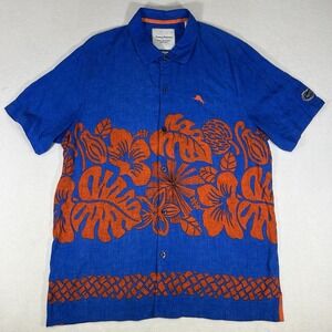 Tommy Bahama Mens Collegiate Series Florida Gators UF XL Trim Fit Hawaiian Shirt